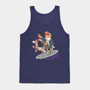 cat skateboard pop punk Tank Top